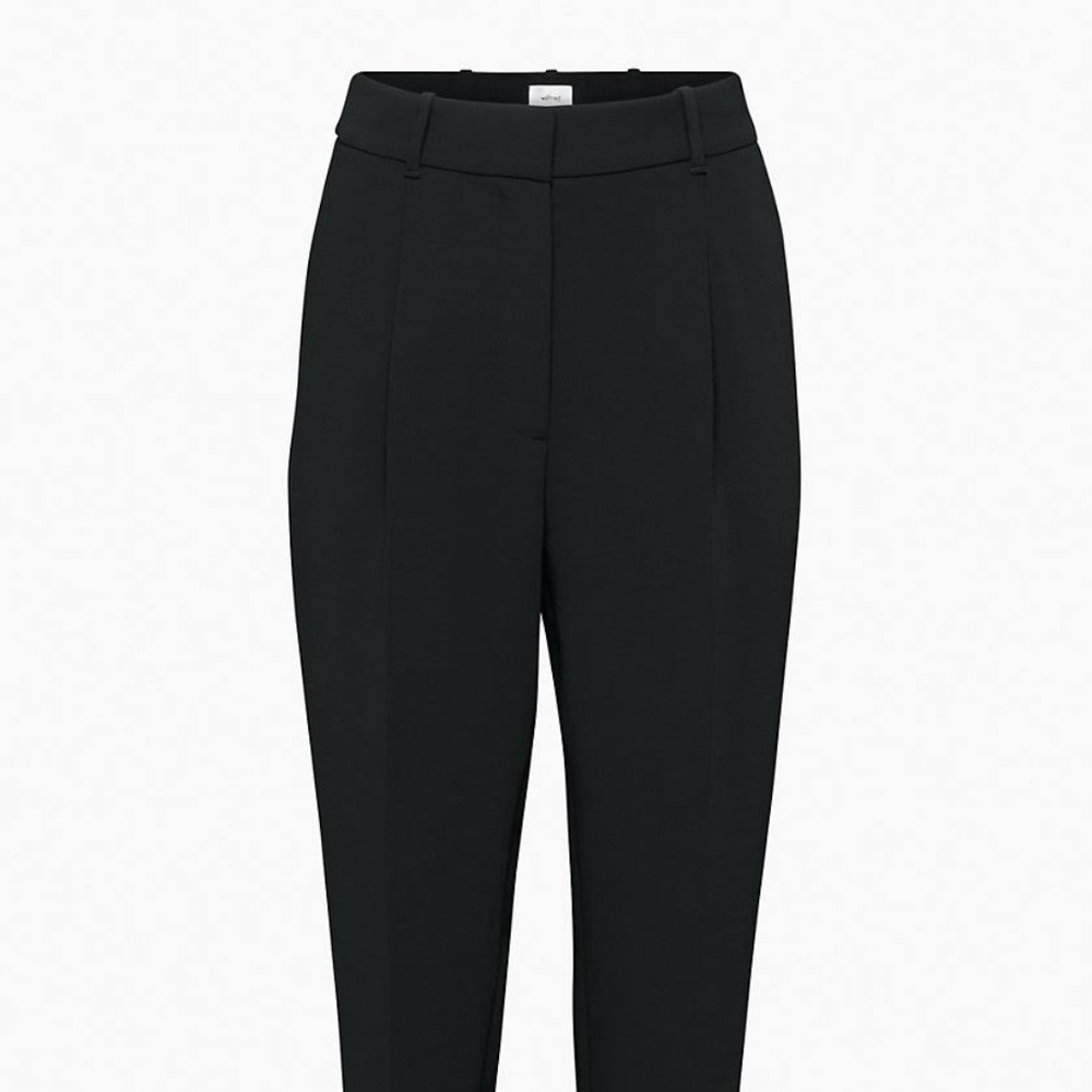 Wilfred Black Pleated Trousers Pants